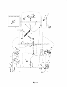 Page A Diagram and Parts List for 917288523  Craftsman Lawn Tractor