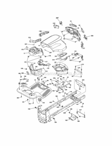 Page B Diagram and Parts List for 917288524  Craftsman Lawn Tractor
