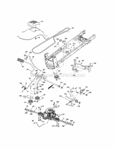 Page C Diagram and Parts List for 917288524  Craftsman Lawn Tractor