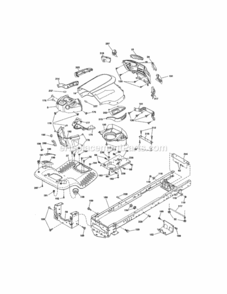 Page B Diagram and Parts List for 917288525  Craftsman Lawn Tractor
