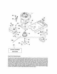 Page D Diagram and Parts List for 917288525  Craftsman Lawn Tractor