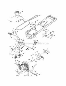 Page C Diagram and Parts List for 917288526  Craftsman Lawn Tractor