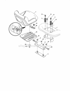 Page F Diagram and Parts List for 917288526  Craftsman Lawn Tractor