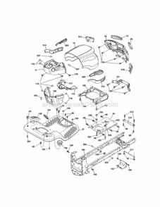 Page B Diagram and Parts List for 917288530  Craftsman Lawn Tractor