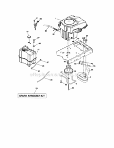 Page D Diagram and Parts List for 917288530  Craftsman Lawn Tractor