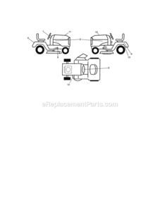 Page F Diagram and Parts List for 917288530  Craftsman Lawn Tractor