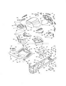 Page B Diagram and Parts List for 917288533  Craftsman Lawn Tractor