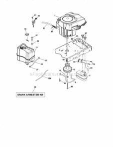 Page D Diagram and Parts List for 917288533  Craftsman Lawn Tractor