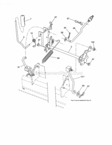 Page J Diagram and Parts List for 917288560  Craftsman Lawn Tractor