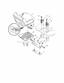 Page F Diagram and Parts List for 917288561  Craftsman Lawn Tractor