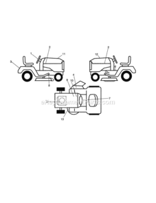 Page I Diagram and Parts List for 917288561  Craftsman Lawn Tractor