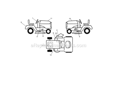 Page I Diagram and Parts List for 917288562  Craftsman Lawn Tractor