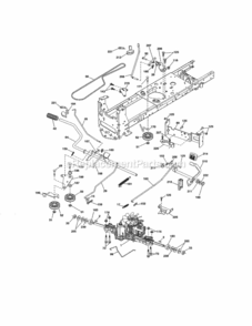 Page C Diagram and Parts List for 917288563  Craftsman Lawn Tractor