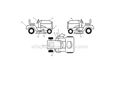 Page I Diagram and Parts List for 917288563  Craftsman Lawn Tractor