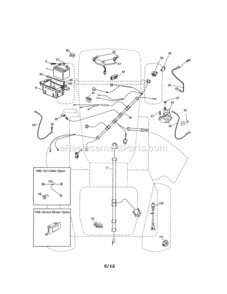 Page A Diagram and Parts List for 917288570  Craftsman Lawn Tractor