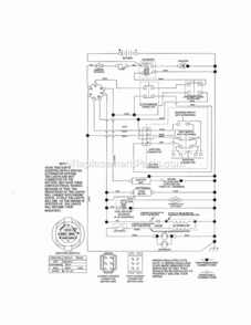 Page K Diagram and Parts List for 917288570  Craftsman Lawn Tractor
