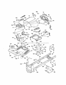 Page B Diagram and Parts List for 917288570  Craftsman Lawn Tractor