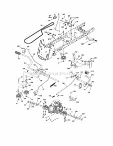 Page C Diagram and Parts List for 917288570  Craftsman Lawn Tractor