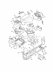 Page B Diagram and Parts List for 917288573  Craftsman Lawn Tractor