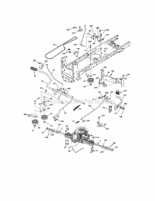 Page C Diagram and Parts List for 917288573  Craftsman Lawn Tractor
