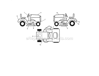 Page I Diagram and Parts List for 917288573  Craftsman Lawn Tractor