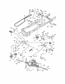 Page C Diagram and Parts List for 917288580  Craftsman Lawn Tractor