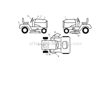 Page I Diagram and Parts List for 917288580  Craftsman Lawn Tractor