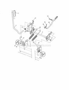 Page G Diagram and Parts List for 917288582  Craftsman Lawn Tractor
