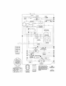 Page K Diagram and Parts List for 917288583  Craftsman Lawn Tractor
