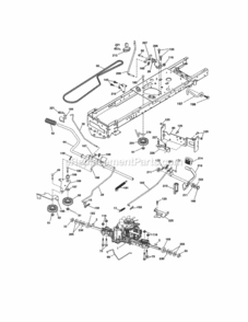 Page C Diagram and Parts List for 917288583  Craftsman Lawn Tractor
