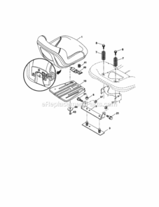 Page F Diagram and Parts List for 917288600  Craftsman Lawn Tractor
