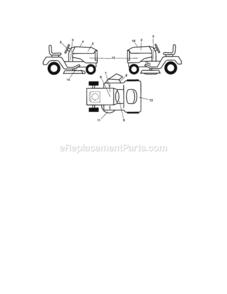 Page H Diagram and Parts List for 917288600  Craftsman Lawn Tractor