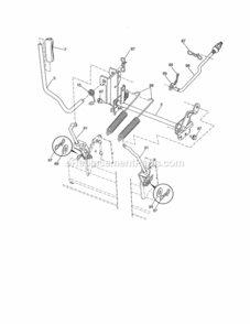 Page J Diagram and Parts List for 917288610  Craftsman Lawn Tractor