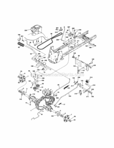 Page C Diagram and Parts List for 917288610  Craftsman Lawn Tractor