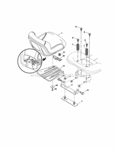 Page E Diagram and Parts List for 917288610  Craftsman Lawn Tractor