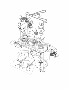 Page G Diagram and Parts List for 917288610  Craftsman Lawn Tractor