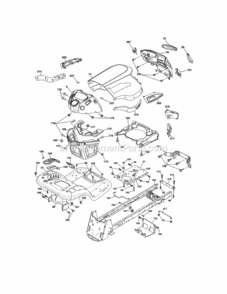 Page B Diagram and Parts List for 917288611  Craftsman Lawn Tractor