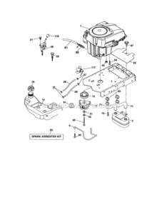 Page D Diagram and Parts List for 917288611  Craftsman Lawn Tractor
