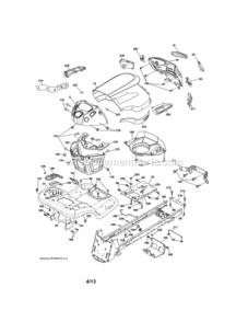 Part Location Diagram of 709167 Briggs and Stratton PANEL, DASH, LH