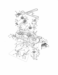 Part Location Diagram of 417743X613 Craftsman Deck Weldment