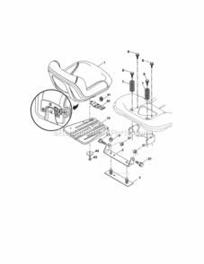 Page E Diagram and Parts List for 917288613  Craftsman Lawn Tractor