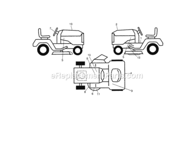 Page I Diagram and Parts List for 917288613  Craftsman Lawn Tractor