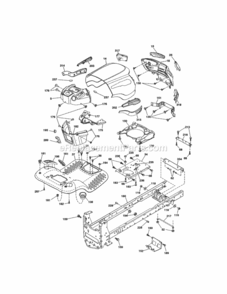 Page B Diagram and Parts List for 917288620  Craftsman Lawn Tractor
