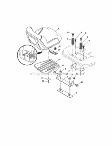 Page F Diagram and Parts List for 917288620  Craftsman Lawn Tractor