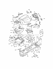 Page B Diagram and Parts List for 917288621  Craftsman Lawn Tractor