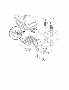 Page F Diagram and Parts List for 917288621  Craftsman Lawn Tractor