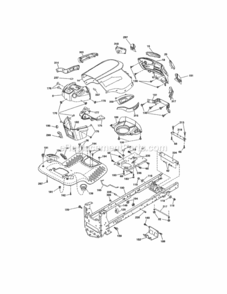 Page B Diagram and Parts List for 917288622  Craftsman Lawn Tractor