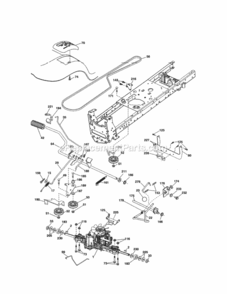 Page C Diagram and Parts List for 917288623  Craftsman Lawn Tractor