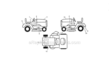 Page I Diagram and Parts List for 917288623  Craftsman Lawn Tractor