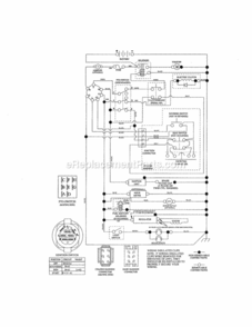 Page K Diagram and Parts List for 917288631  Craftsman Lawn Tractor